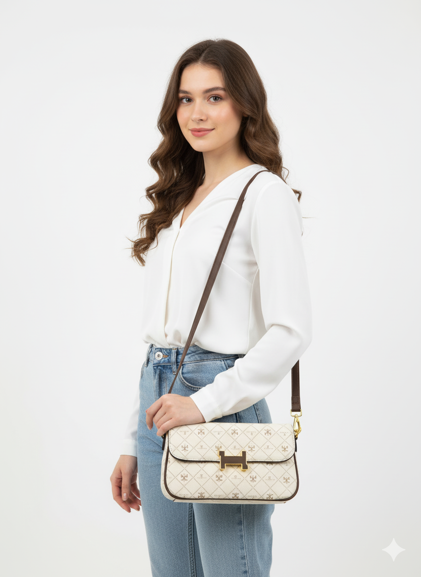 Saddle Flap Handbag